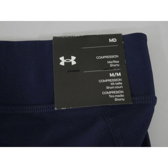 Under Armour HeatGear® Shorty Women's 3" Shorts Blue M - Picture 2 of 6